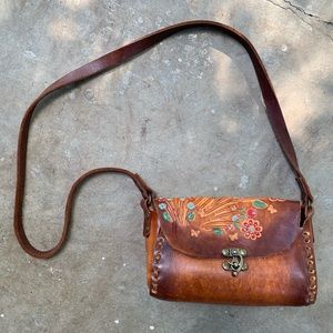 Handmade floral satchel bag!